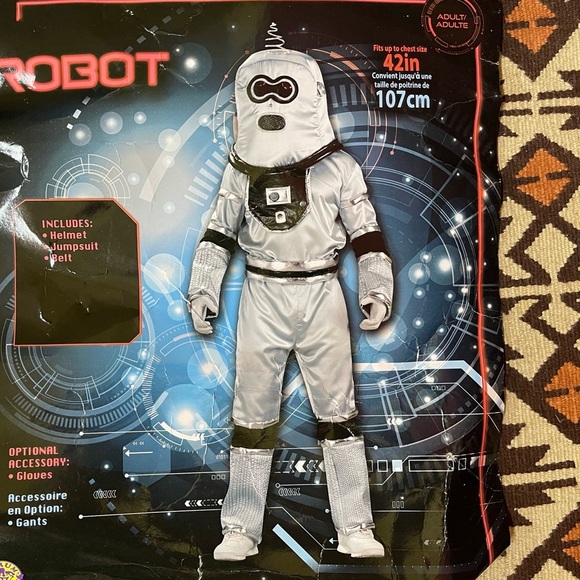 Forum Novelties Men's Robot Spaceman Costume 42” Chest Medium - Picture 2 of 6